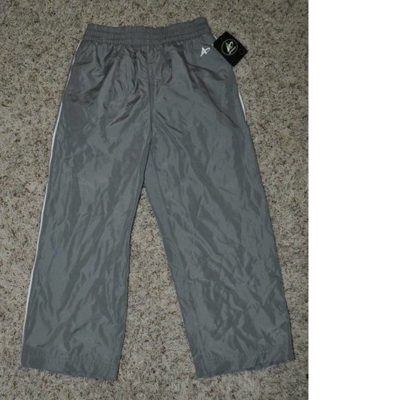 *Track Pants Athletech Gray sz 4/5 Mesh Lined Wind Resistant Elastic Waist Boys - Picture 1 of 2